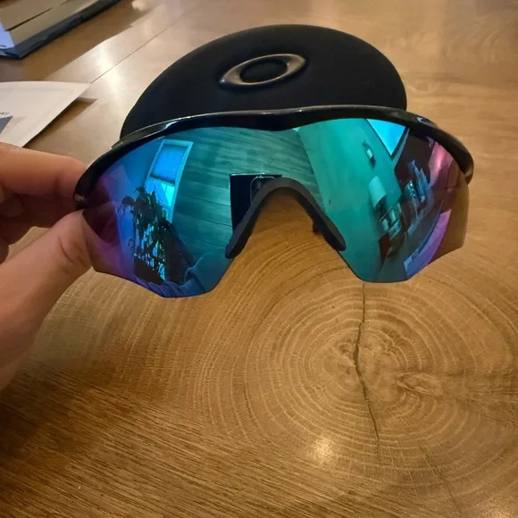 Oakley Black and Blue Performance Sunglasses